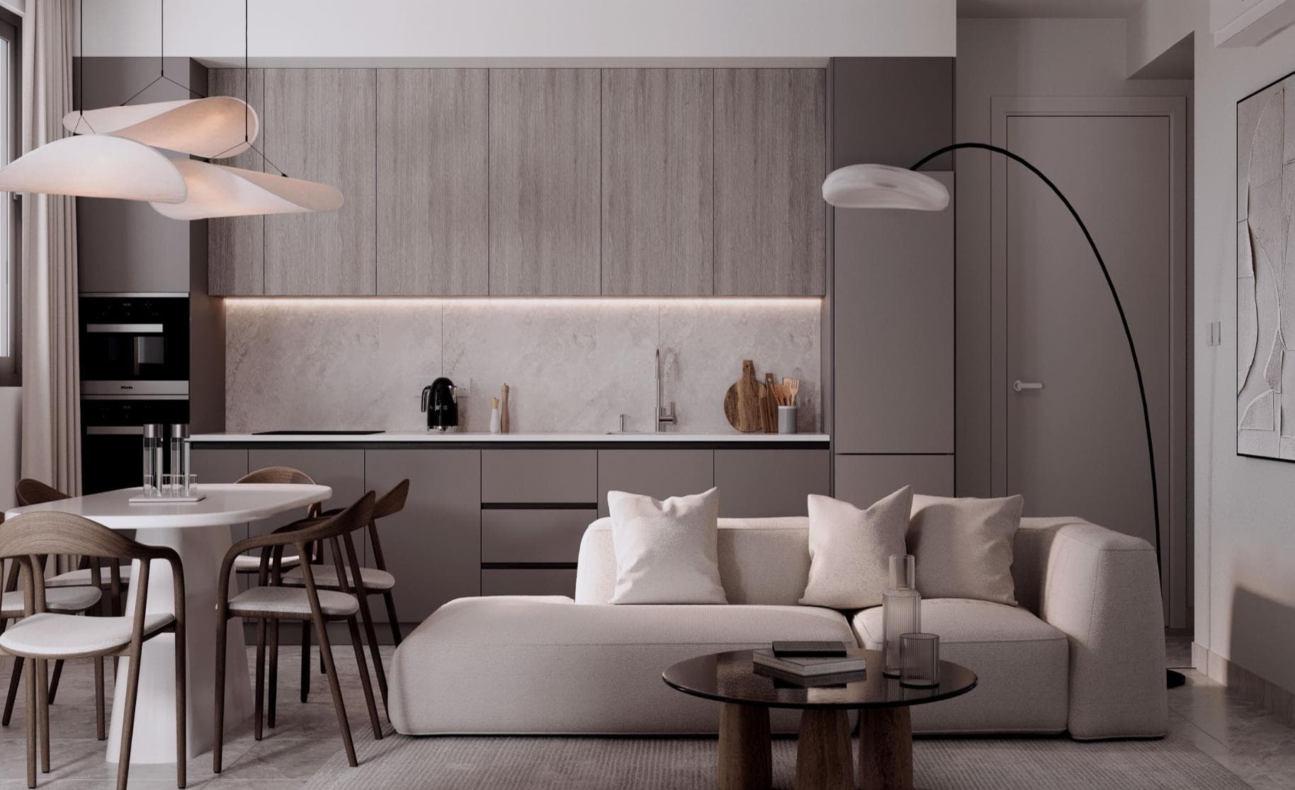 2-bedrooms apartments in Limassol, Cyprus.
