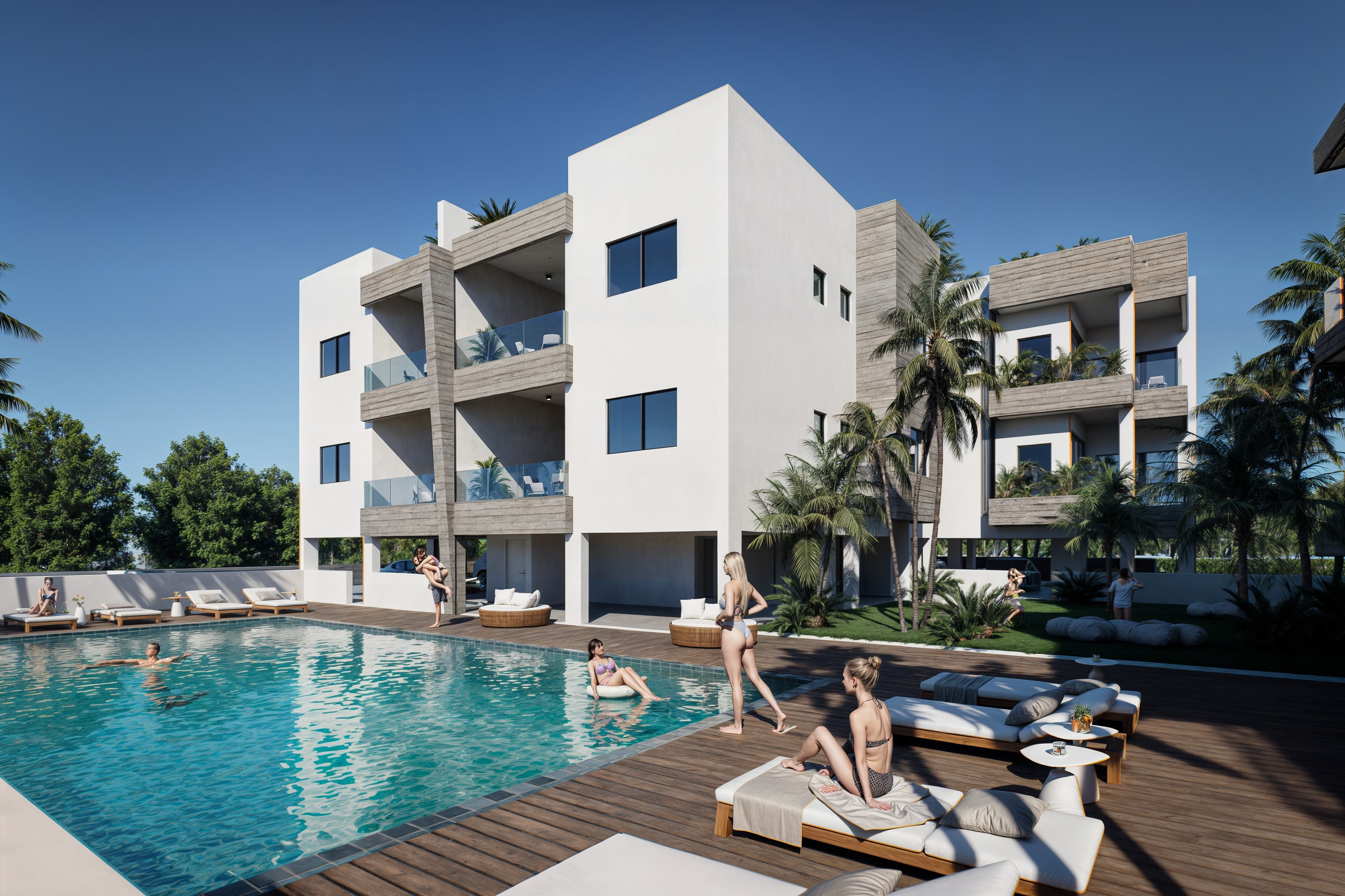 3-bedrooms apartments in Paphos, Cyprus.