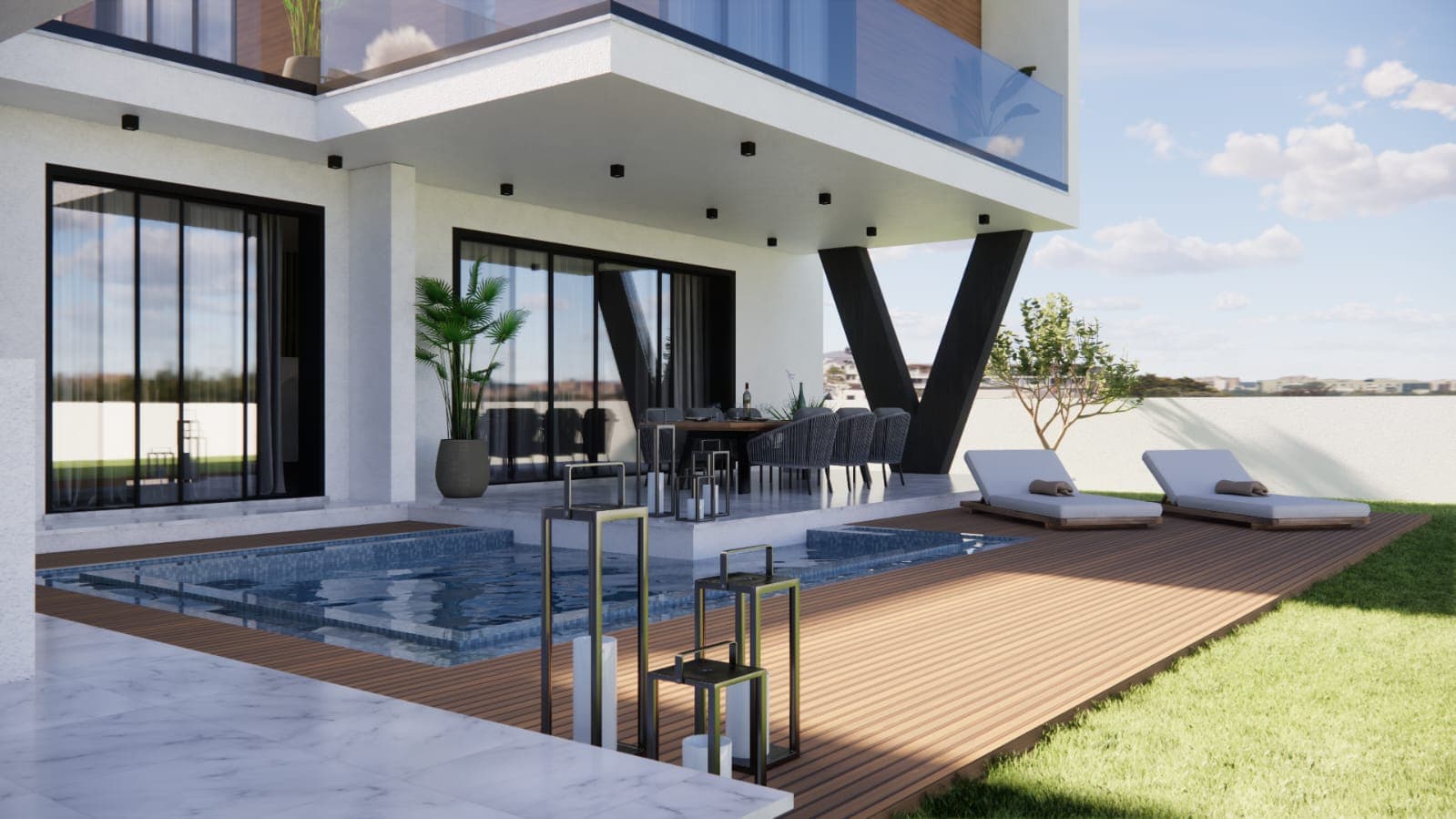 3-bedrooms house in Larnaca, Cyprus.