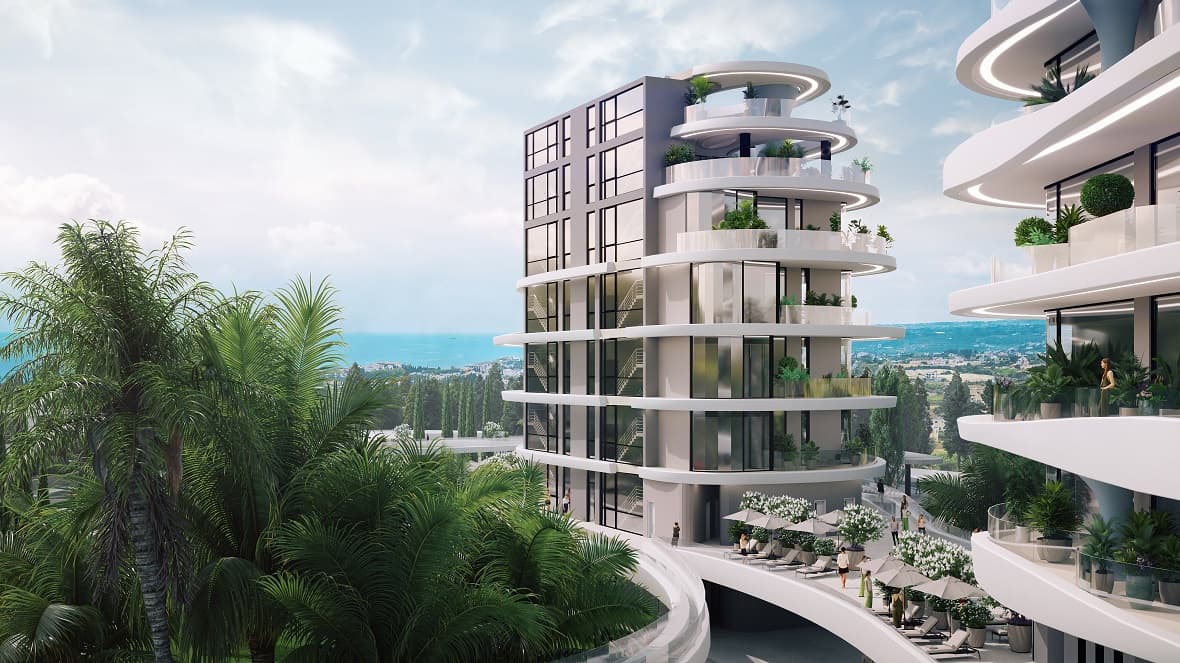 3-bedrooms apartments in Limassol, Cyprus.