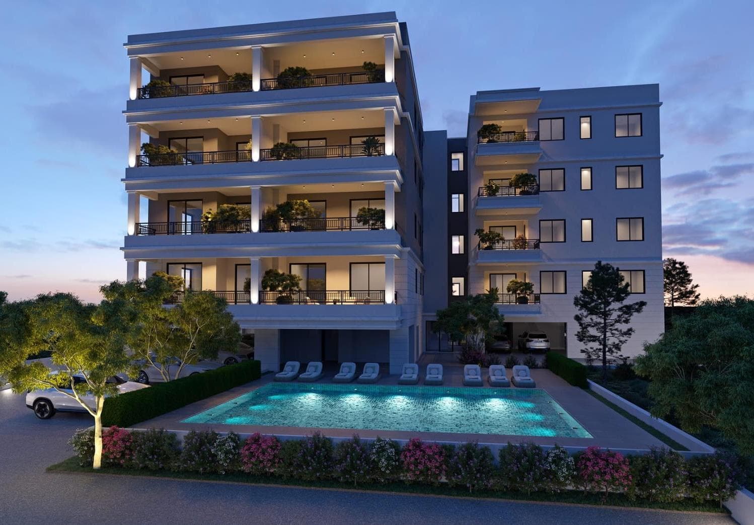 2-bedrooms apartments in Limassol, Cyprus.