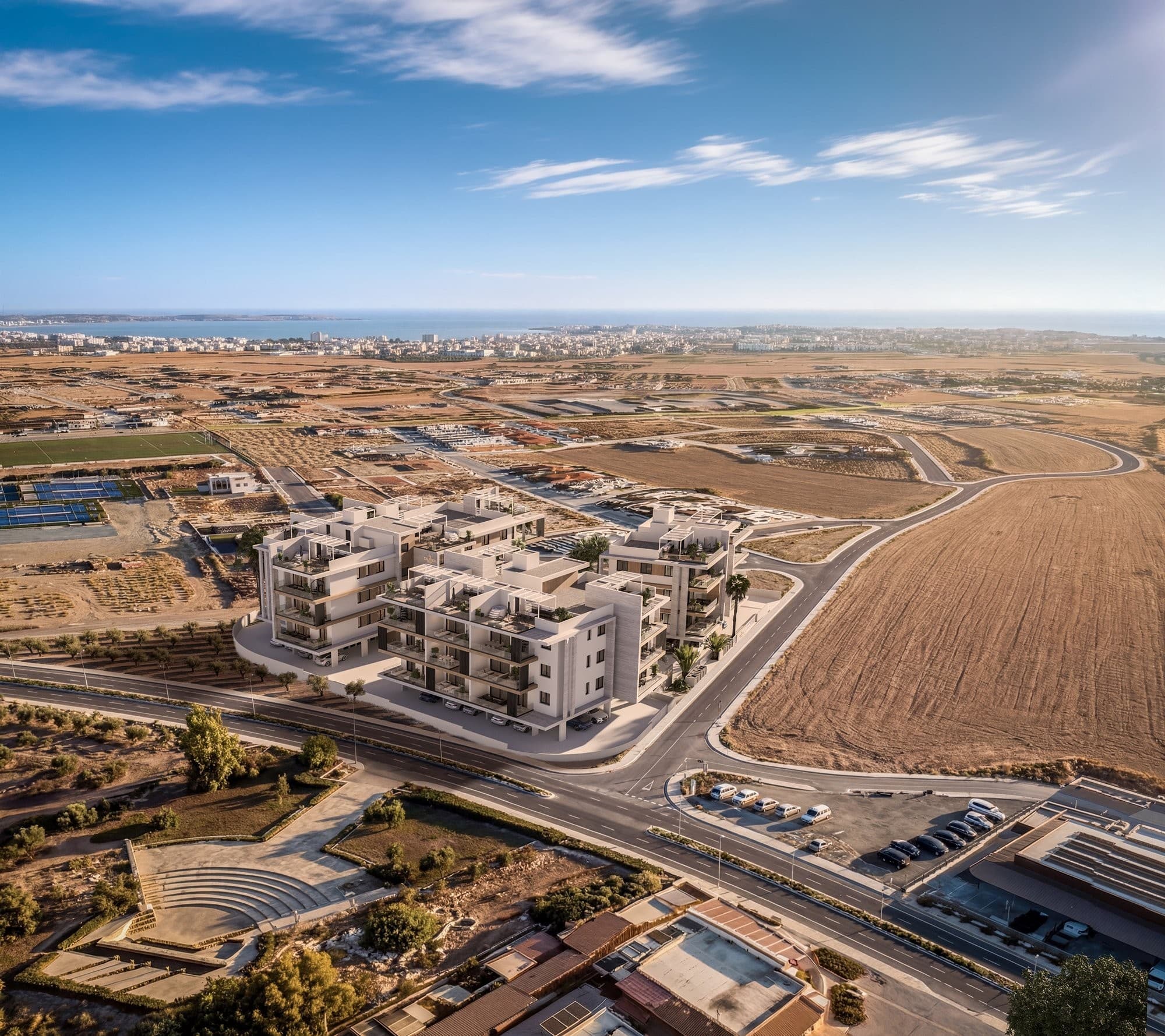 2-bedrooms apartments in Larnaca, Cyprus.