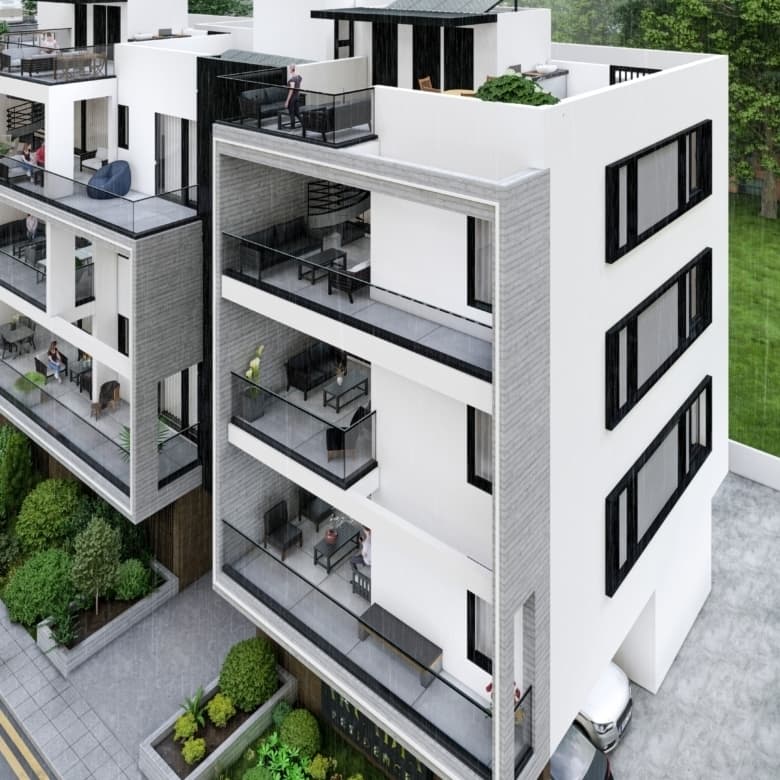 2-bedrooms apartments in Larnaca, Cyprus.