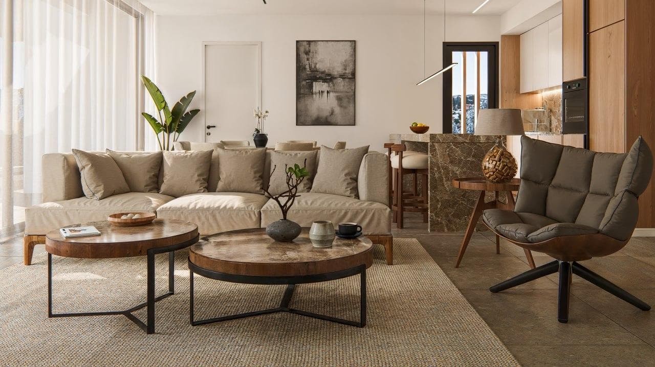 2-bedrooms apartments in Limassol, Cyprus.
