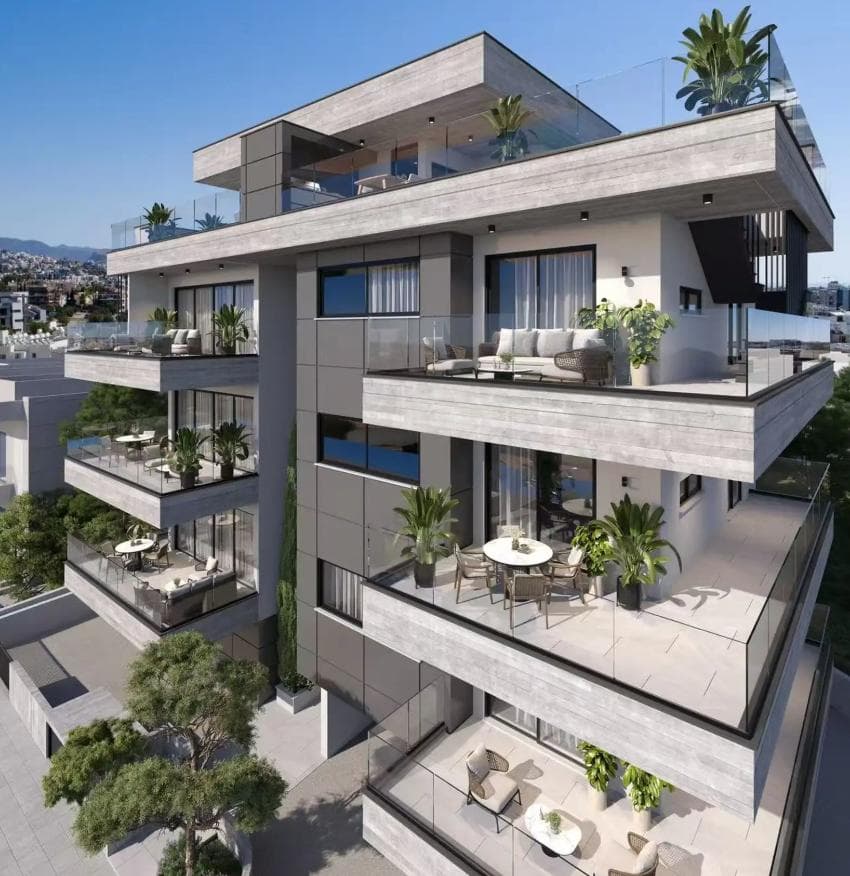 3-bedrooms apartments in Limassol, Cyprus.