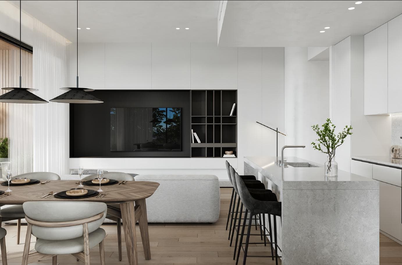 2-bedrooms apartments in Limassol, Cyprus.